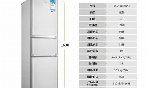 单门三层冰箱尺寸_单开门三层冰箱各是什么功能