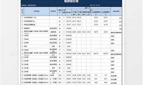 家用电器维修价目表_家用电器维修部