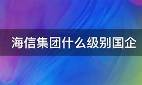 海信集团什么级别国企_海信集团是央企吗