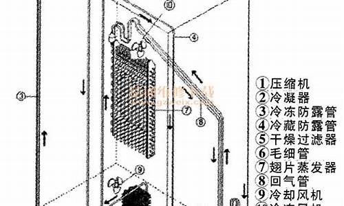 海尔冰箱结构图_海尔冰箱结构图解